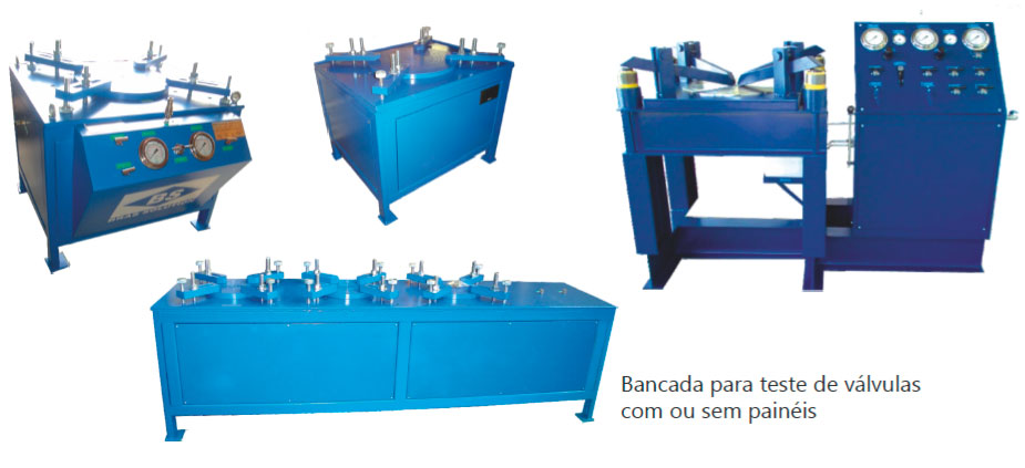 Bancadas para teste de válvulas